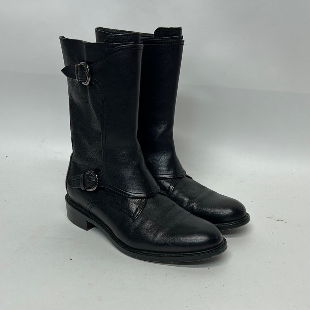 Vero Cuoio Black Combat & Moto Boots
